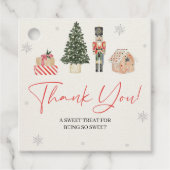 ヴィンテージくるみ割り冬のオネダーランドギフトラベル フェイバータグ (正面)