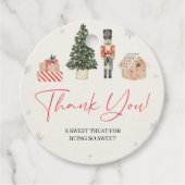 ヴィンテージくるみ割り冬のオネダーランドギフトラベル フェイバータグ (正面)