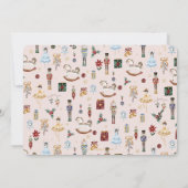 ヴィンテージくるみ割り冬オネダーランド1歳の誕生日 招待状 (裏面)