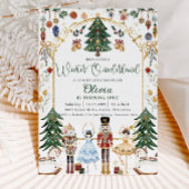 ヴィンテージくるみ割り冬オネダーランド1歳の誕生日 招待状