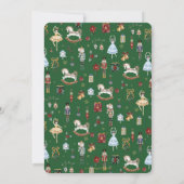 ヴィンテージくるみ割り冬オネダーランド1歳の誕生日 招待状 (裏面)