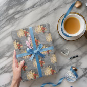 ヴィンテージくるみ割り20世紀初頭イラストレーション ラッピングペーパー