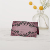 ヴィンテージこうもりはデスブルゴーニュ結婚ー プレイスカード (正面)