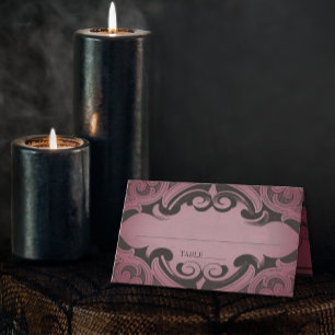 ヴィンテージこうもりはデスブルゴーニュ結婚ー プレイスカード