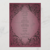 ヴィンテージこうもりはデスブルゴーニュ結婚ー プログラム (裏面)