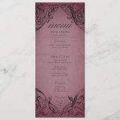 ヴィンテージこうもりはデスブルゴーニュ結婚ー メニュー (正面)