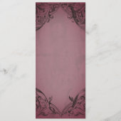 ヴィンテージこうもりはデスブルゴーニュ結婚ー メニュー (裏面)