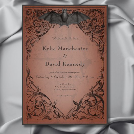 ヴィンテージこうもりまでデスラスト結婚ズ 招待状