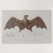 ヴィンテージこうもりイラストレーション(1835) ジグソーパズル (横)