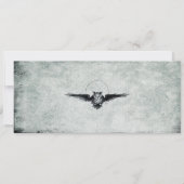 ヴィンテージこうもりハロウィーンチケット招待状II 招待状 (裏面)