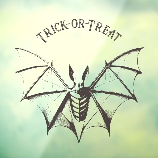 ヴィンテージこうもりハローウィンパーティウィンドウステッカー ウィンドウサイン (シート3)