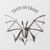 ヴィンテージこうもりハローウィンパーティウィンドウステッカー ウィンドウサイン (シート)