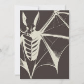 ヴィンテージこうもりハローウィンパーティ招待状 招待状 (裏面)