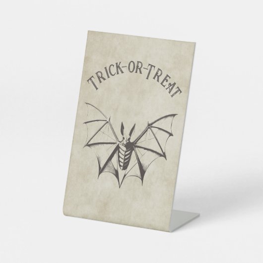ヴィンテージこうもりハローウィンパーティ 台座サイン (正面)