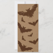 ヴィンテージこうもりパーティーチケット、ハロウィ来ンは  招待状 (裏面)