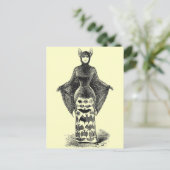 ヴィンテージこうもりレディ ポストカード (スタンド正面)