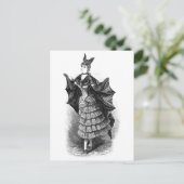 ヴィンテージこうもりレディ ポストカード (スタンド正面)