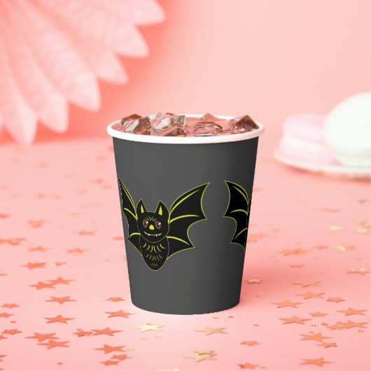 ヴィンテージこうもり紙カップ 紙コップ (インサイチュ)