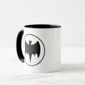 ヴィンテージこうもり記号 マグカップ (正面左)
