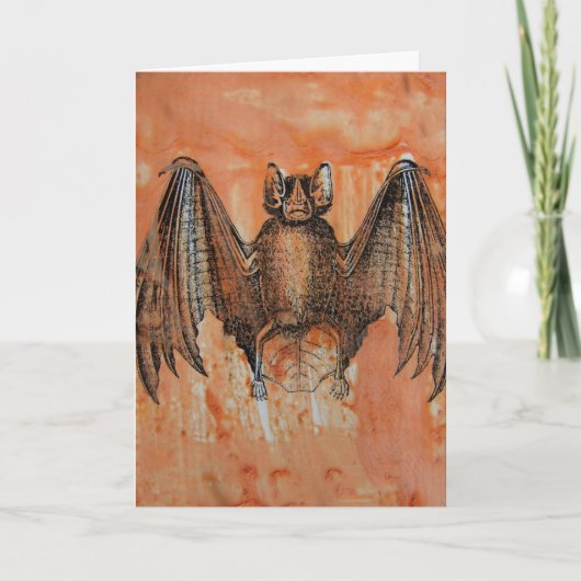 ヴィンテージこうもり カード (正面)