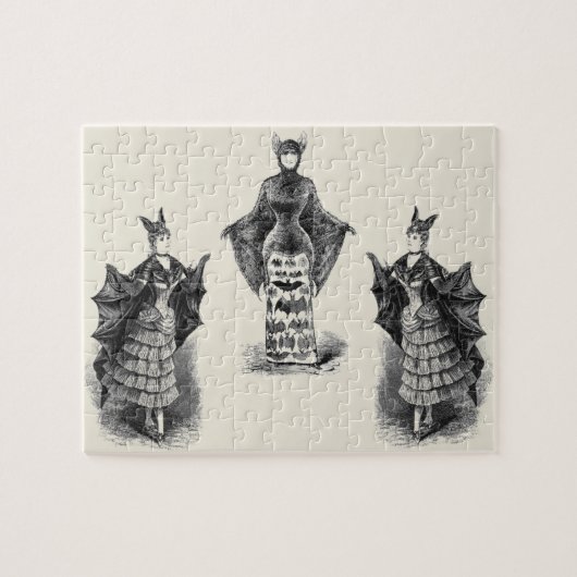 ヴィンテージこうもり ジグソーパズル (横)