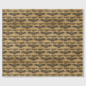 ヴィンテージこうもり ラッピングペーパー (フラット)