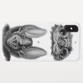 ヴィンテージこうもりiPhoneがVampiresのためにかろうじてケース Case-Mate iPhoneケース (裏面(横))