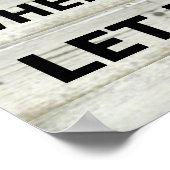 ヴィンテージここで何を見るか、ここで何をするか、何を ポスター (角)