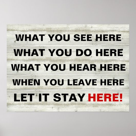 ヴィンテージここで何を見るか、ここで何をするか、何を ポスター (正面)