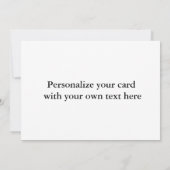 ヴィンテージことわざの友人は4つの葉クローバーのようなものである 案内状 (裏面)