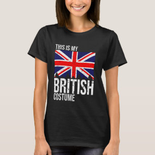 ヴィンテージこれは私のイギリス国旗の衣装デザイン Tシャツ