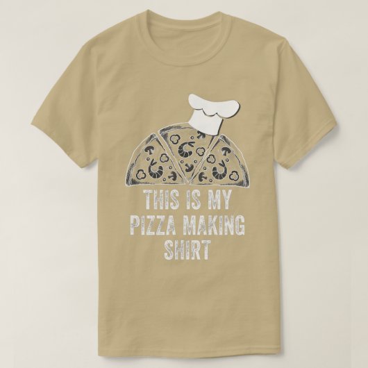 ヴィンテージこれは私のピザ作りおもしろいのピザ屋 Tシャツ (デザイン正面)