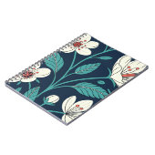 ヴィンテージさくらんぼのシームレスなパターンエレガント- ノートブック (左側)