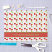 ヴィンテージさくらんぼイラストレーションカスタム文字 薄葉紙 (クラフト)