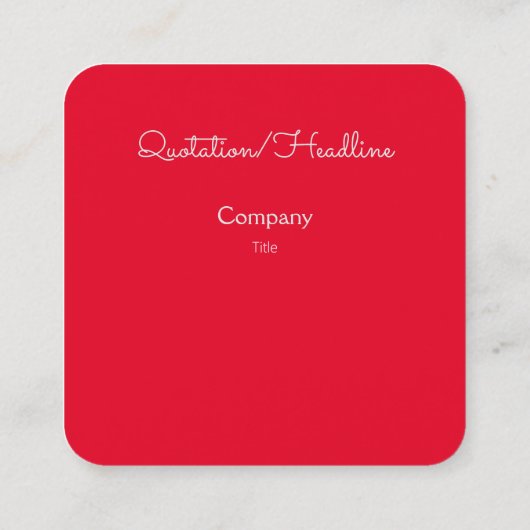 ヴィンテージさくらんぼイラストレーションスクエアビジネスカード スクエア名刺 (裏面)