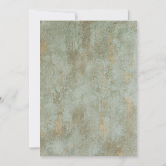 ヴィンテージさくらんぼエレガントフローラ結婚ズ 招待状 (裏面)