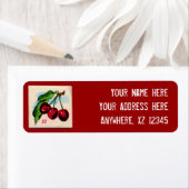 ヴィンテージさくらんぼゲームカード ラベル (インサイチュ)