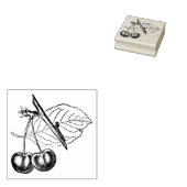 ヴィンテージさくらんぼスタンプ ラバースタンプ (押印)