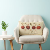 ヴィンテージさくらんぼフルーツコテージコア装飾用クッション ランバークッション (椅子)