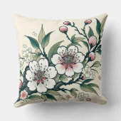 ヴィンテージさくらんぼブロッサムブランチ クッション (裏面)