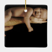 ヴィンテージさくらんぼブロッサムベビーレコード記念 セラミックオーナメント (裏面)