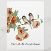 ヴィンテージさくらんぼブロッサムラブバードピーチミント (正面)