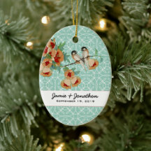 ヴィンテージさくらんぼブロッサムラブバードピーチミント