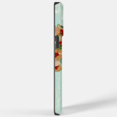 ヴィンテージさくらんぼブロッサムラブバードピーチミント Case-Mate iPhoneケース (裏面 / 右)