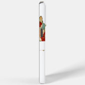 ヴィンテージさくらんぼブロッサムラブバードピーチミント Case-Mate iPhoneケース (裏面 / 右)