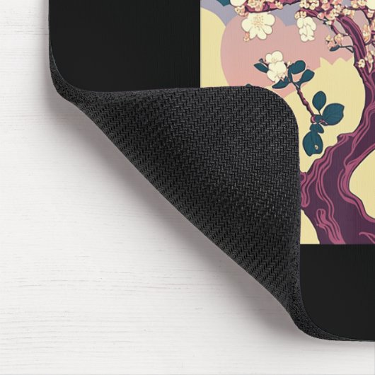 ヴィンテージさくらんぼブロッサム桜日本のアートアニメ マウスパッド (コーナー)