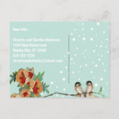 ヴィンテージさくらんぼブロッサム移動 案内ポストカード (裏面)