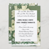 ヴィンテージさくらんぼブロッサム結婚式招待状 招待状 (正面/裏面)