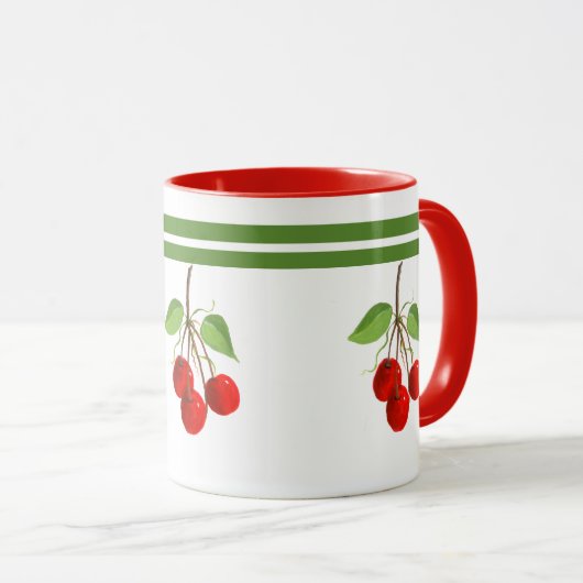 ヴィンテージさくらんぼマグ マグカップ (正面右)