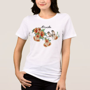 ヴィンテージさくらんぼラブバード トライブレンドTシャツ